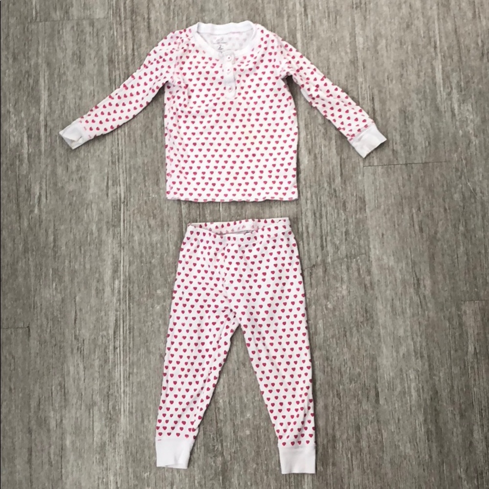 Roberta Roller Rabbit Pink and White Heart Print Pajama Set